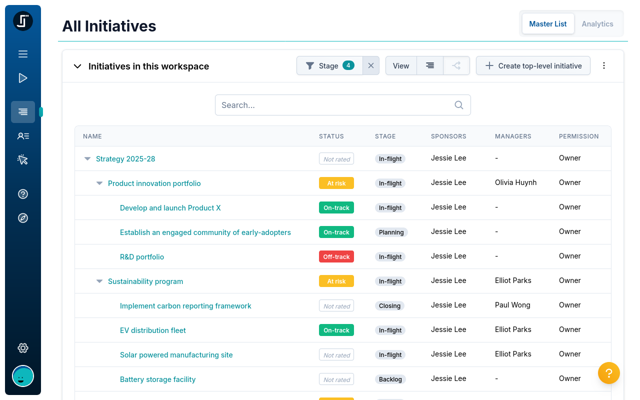 JourneyLab interface